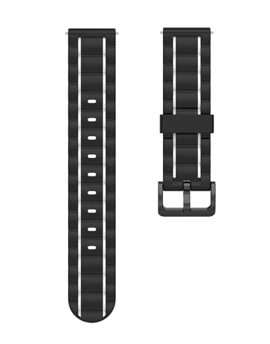 Huawei Watch GT 7 - 46mm Sportarmband mit Schnalle (Schwarz/Weiß)
