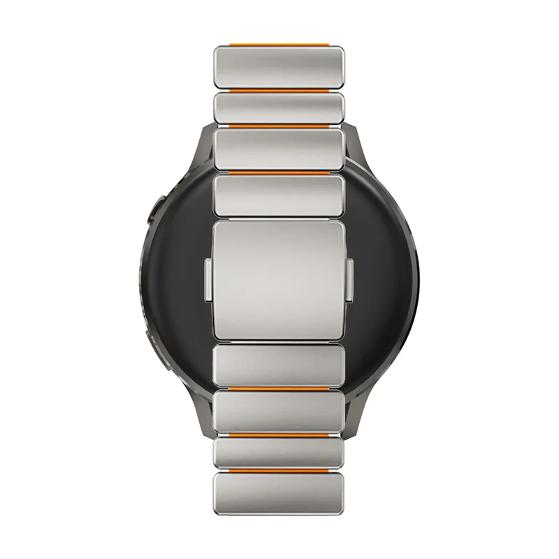 Bandz Gard Pro Health Smartwatch 2+ Titanarmband 'Hybrid' (Titan/Orange)