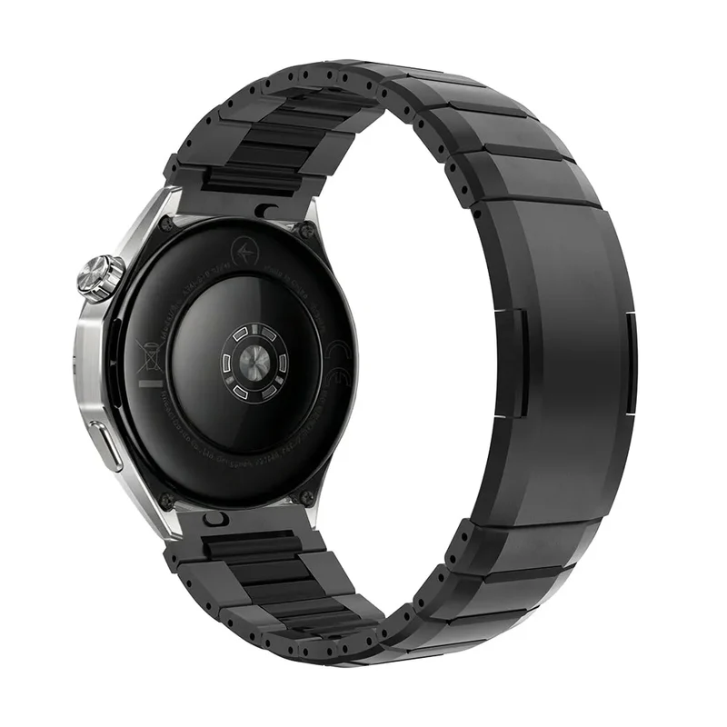 Huawei Watch GT 2 - 46mm 'One Push' Stahl-Hybridarmband (Schwarz)