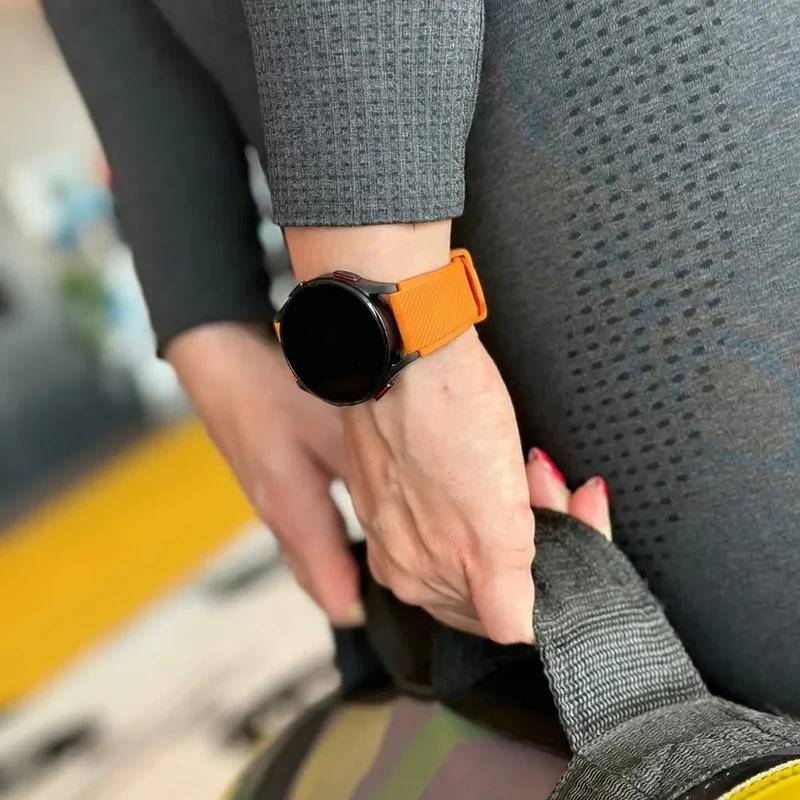 Oppo Watch X3 Twill Silikonarmband (Orange)