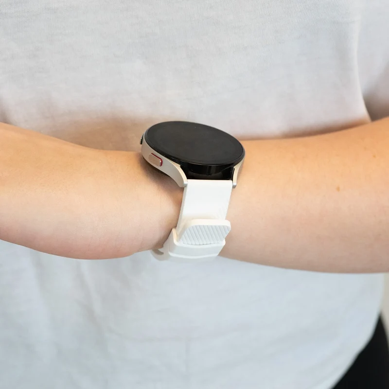 Bandz Huawei Watch 6 - 46mm Silikonarmband 'Deluxe' (Weiß)