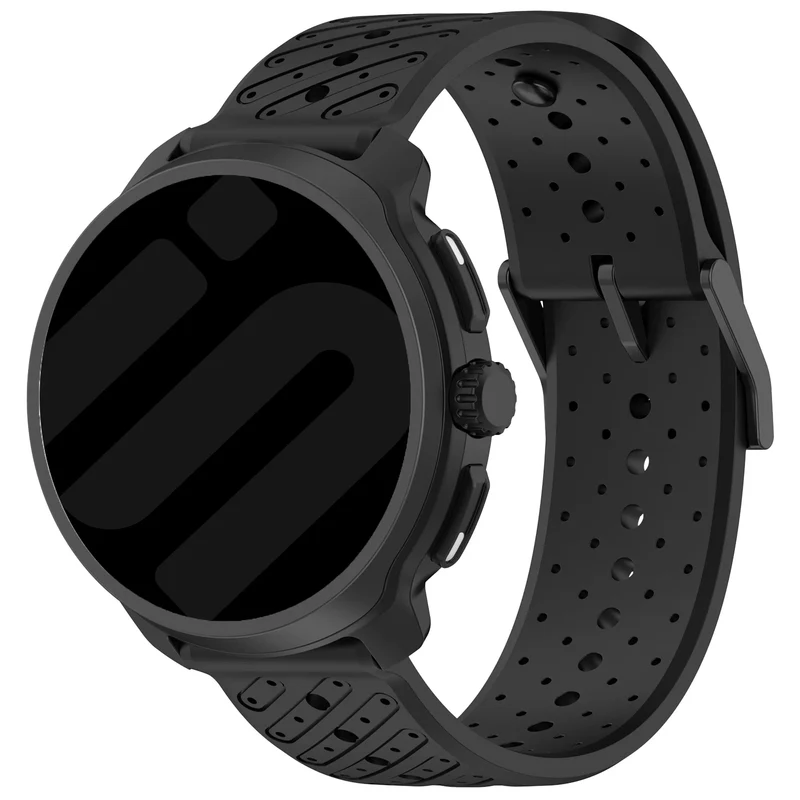 Huawei Watch 6 - 46mm Gestreiftes Silikonarmband (Schwarz)