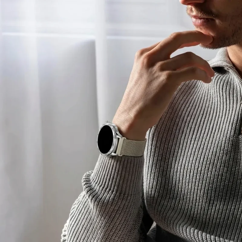 Bandz Huawei Watch GT 7 Pro Milanese Armband 'Easy Fit' (Titan Grau)