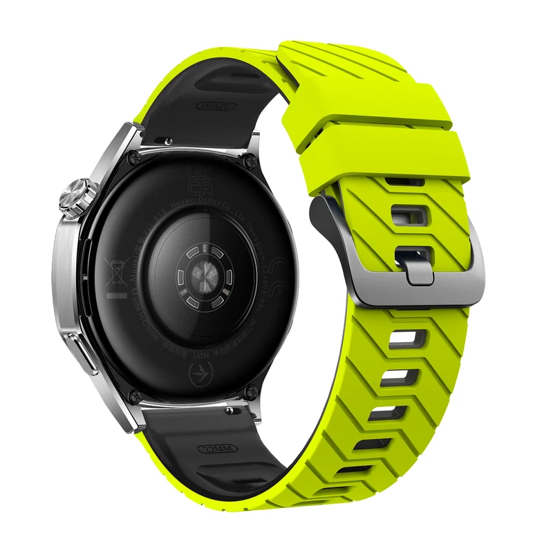 Huawei Watch GT 7 Pro Twill Sportarmband (Luchtend Gelb/Schwarz)