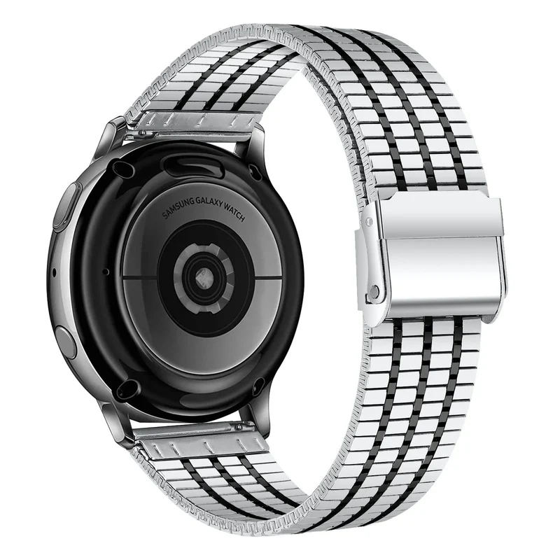Huawei Watch 6 - 46mm Feines Stahlarmband (Silber/Schwarz)
