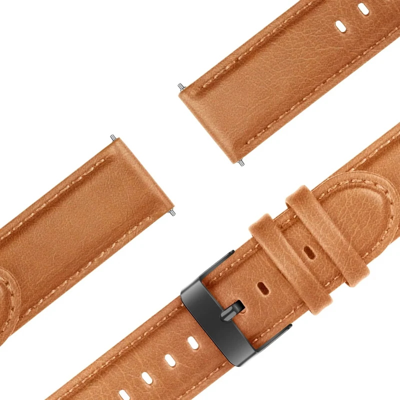Bandz Huawei Watch GT 7 - 46mm Lederarmband 'Classic' (Braun)