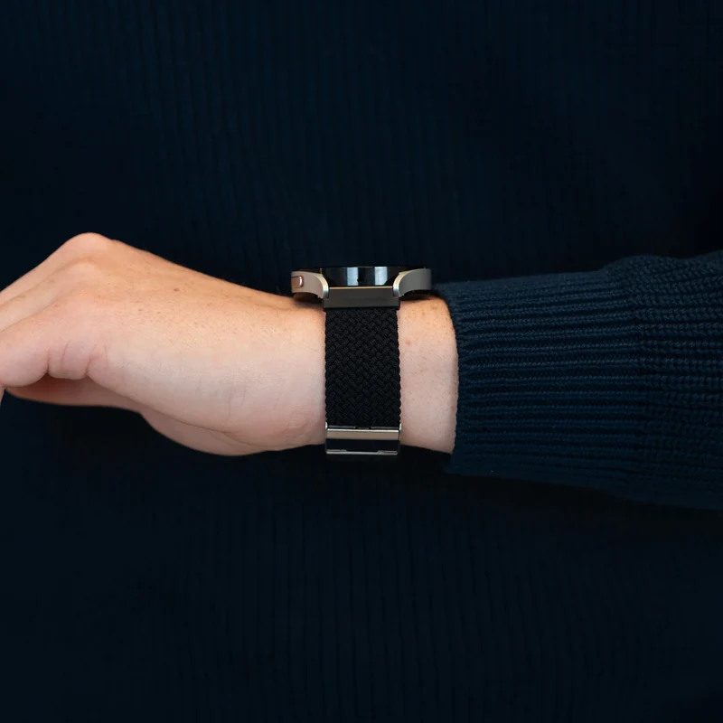 Bandz Noise Noisefit Origin Gewebtes Nylonarmband (Schwarz)