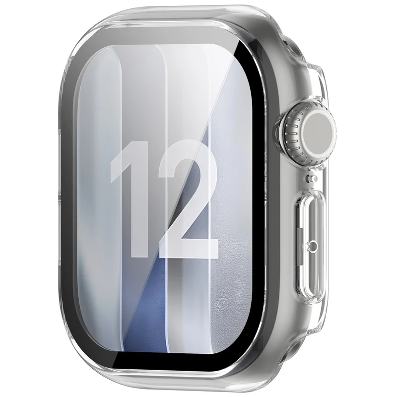 Apple Watch 12 - 46mm Hartschalenhülle mit Glas (Transparent)