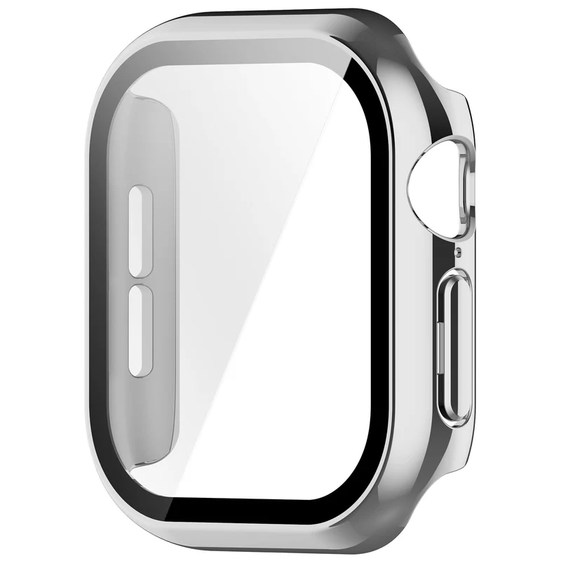 Apple Watch 12 - 42mm Hartschalenetui mit Glas (Silber)