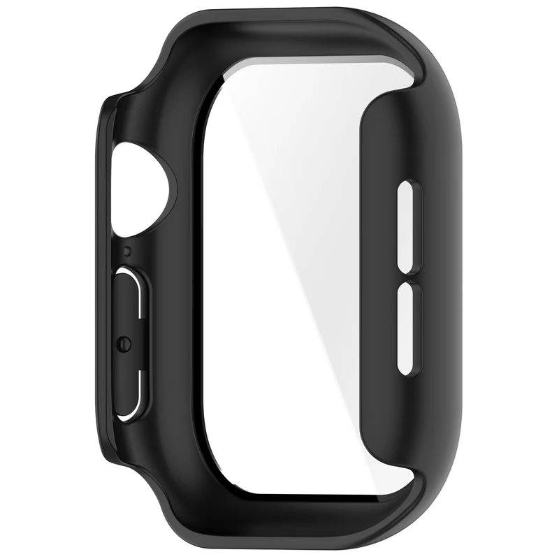 Apple Watch 12 - 42mm Hartschalenhülle mit Glas (Schwarz)