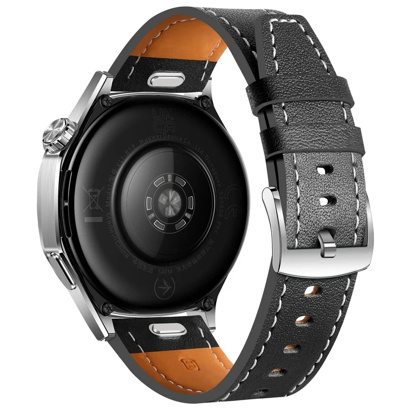 Huawei Watch GT 7 Pro Lederarmband 'One Push' (Schwarz)
