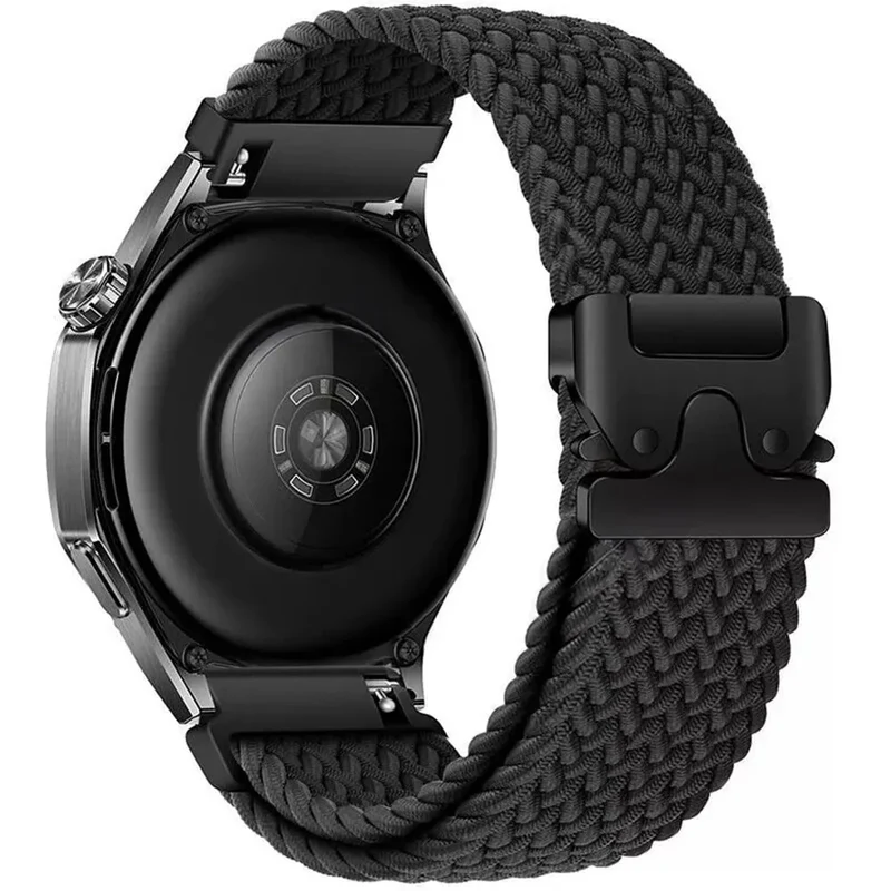 Huawei Watch 6 - 46mm Geflochtenes Armband mit P-Schnalle (Schwarz)