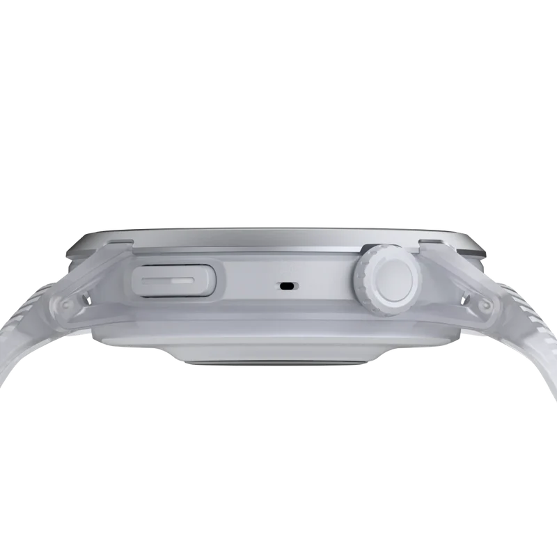 Coros Sportuhr Pace 4, Silikonarmband, Cloud White