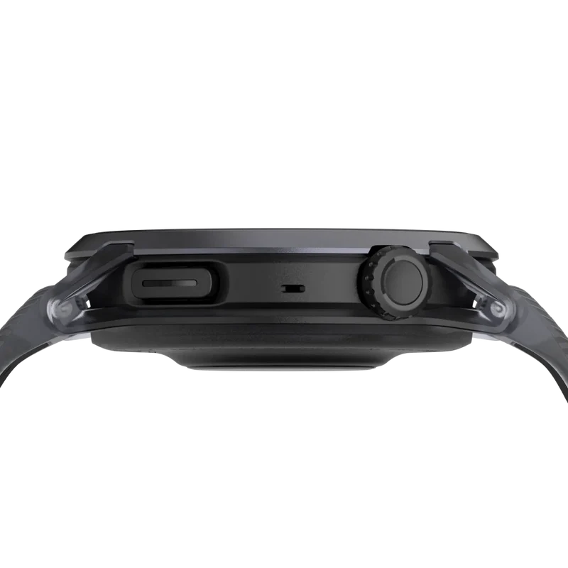 Coros Sportuhr Pace 4, Silikonarmband, black crystal