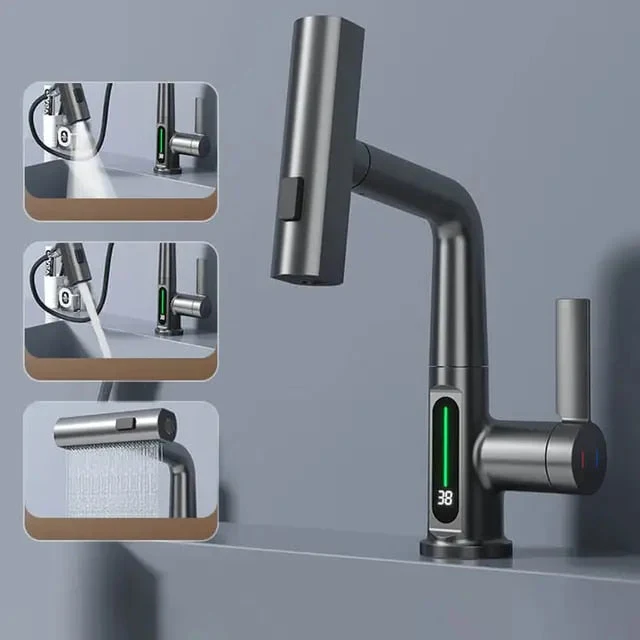 3-in-1 ausziehbarer intelligenter Wasserfall | Karnz