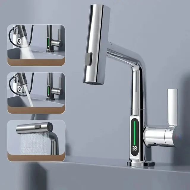 3-in-1 ausziehbarer intelligenter Wasserfall | Karnz