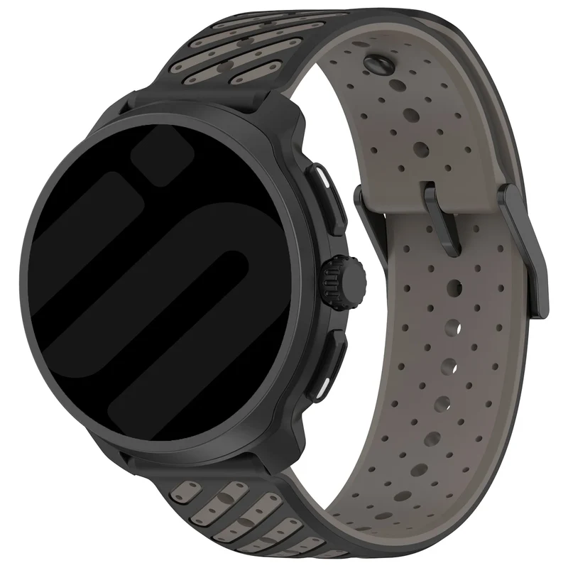 Coros Pace 4 Pro Gestreiftes Silikonarmband (Grau)