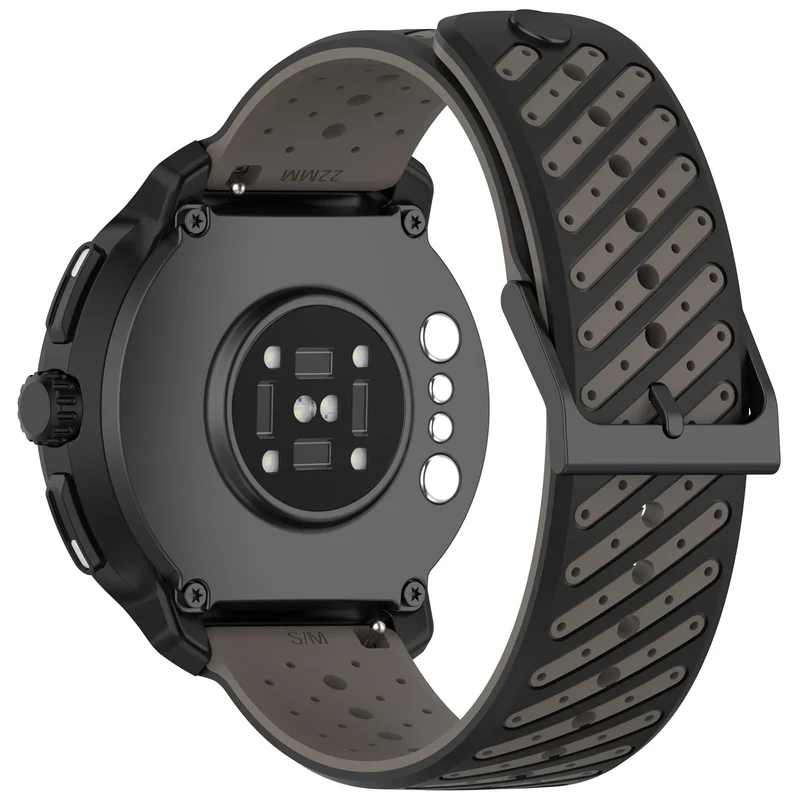 Coros Pace 4 Pro Gestreiftes Silikonarmband (Grau)