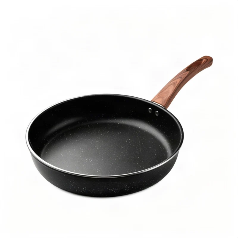 Gusseiserne Bratpfanne, flacher Boden