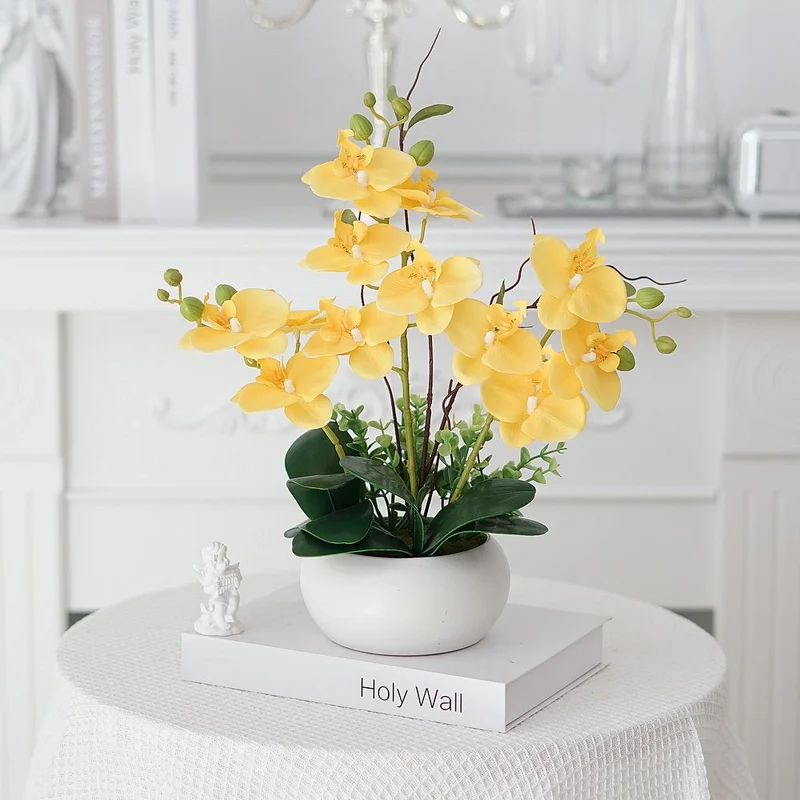 Realistische künstliche Orchideen Dekoration