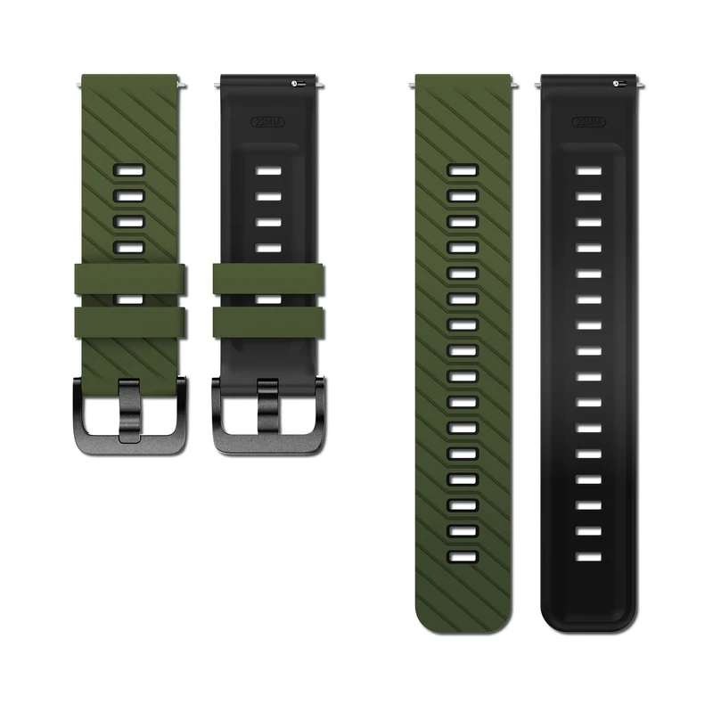 Suunto Run 2 Twill Sportarmband (Armeegrün/Schwarz)