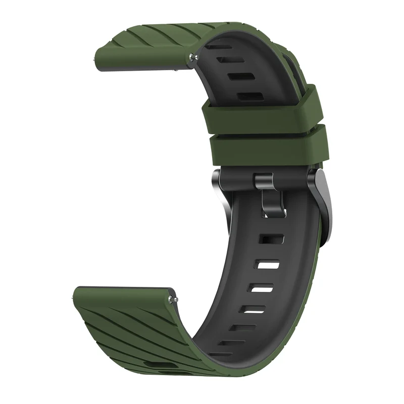 Suunto Run 2 Twill Sportarmband (Armeegrün/Schwarz)