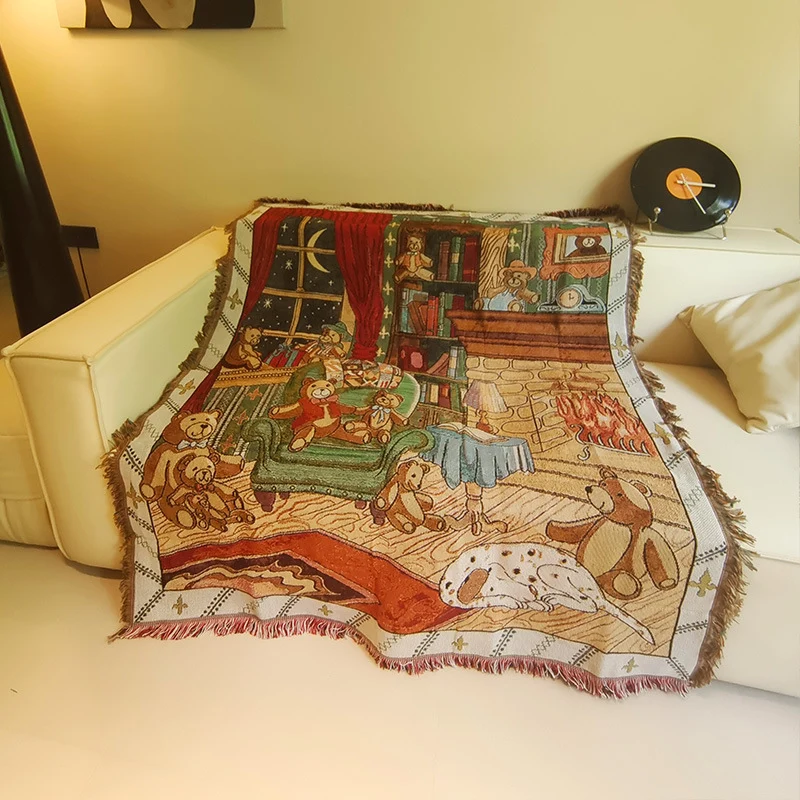 Künstlerische Leopard-Themen Wandteppich Decke