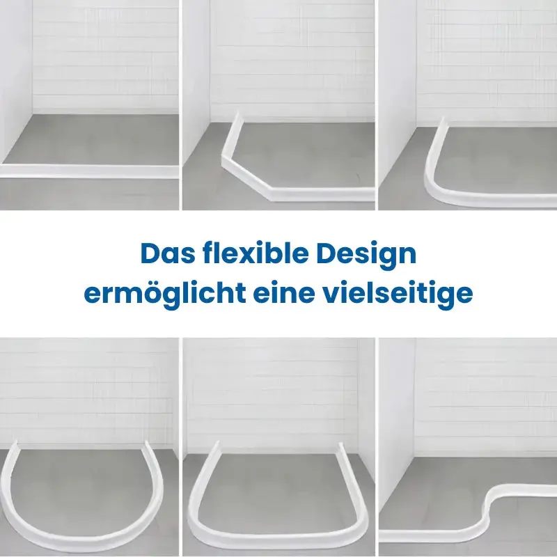 Flexibler Silikon Duschschutz