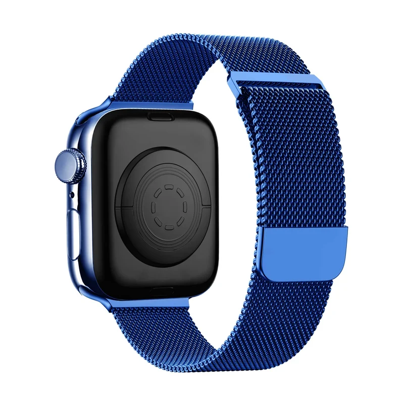 Bandz Apple Watch Milanese Loop Armband (Blau)