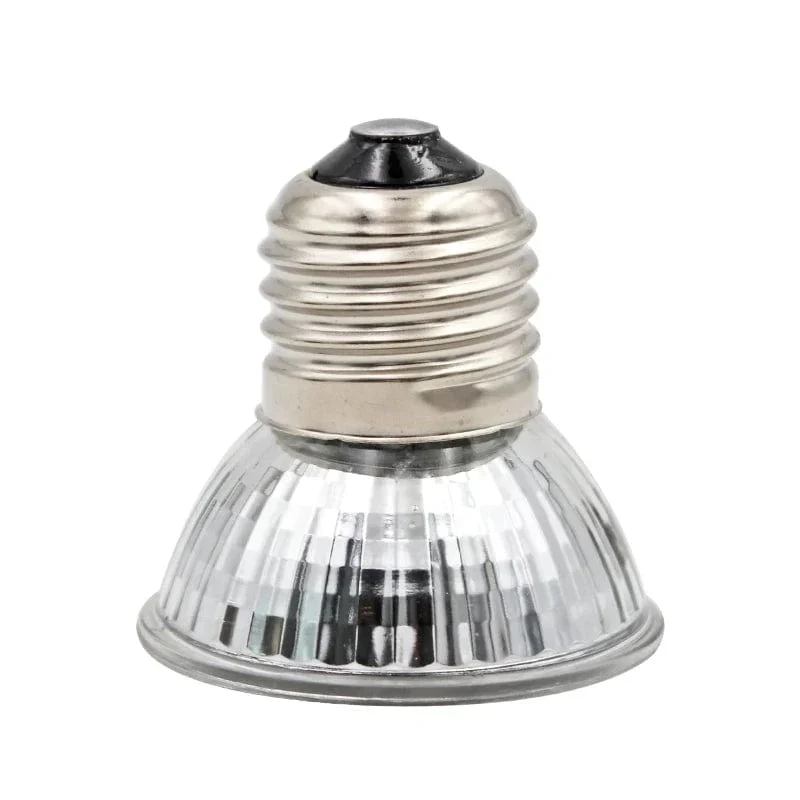 Reptilienlampe 25/50/75W UVA+UVB 3.0 Haustier Wärmelampe Glühbirne Schildkröte Basking UV Lichtlampen Amphibien Eidechsen Temperaturregler | Karnz