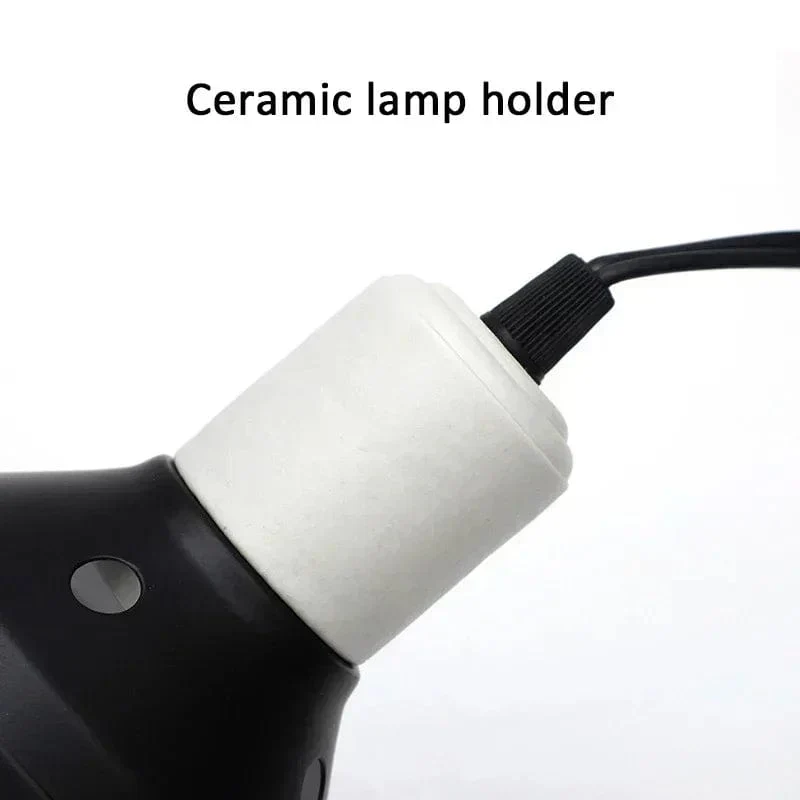 Reptilienlampe Set Beleuchtung 300W E27 100-240V UVB Reptilienheizlampe Ständer Haustier Glühbirnenhalter Lampenschirm Emitter Lampe | Karnz