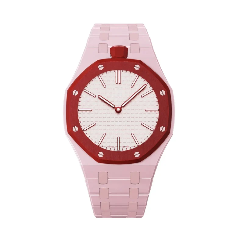Swatch Royal Pop Biokeramik-Armband – 12 Uhr (Rosa)