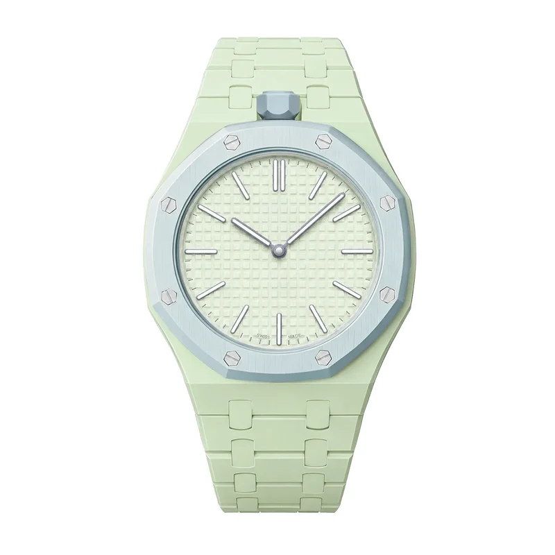Swatch Royal Pop Biokeramik-Armband – 12 Uhr (Limette)