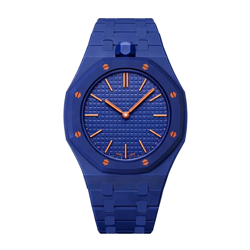 Swatch Royal Pop Biokeramik-Armband – 12 Uhr (Dunkelblau)