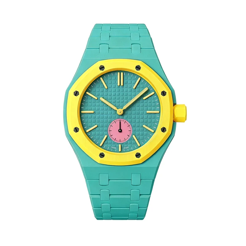 Swatch Royal Pop Biokeramik-Armband – 3 Uhr (Grün)