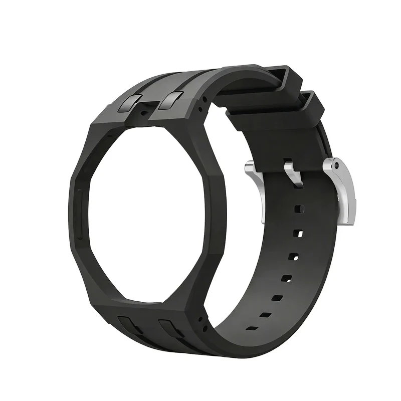 Swatch Royal Pop Silikon Armband - 12 Uhr (Schwarz)