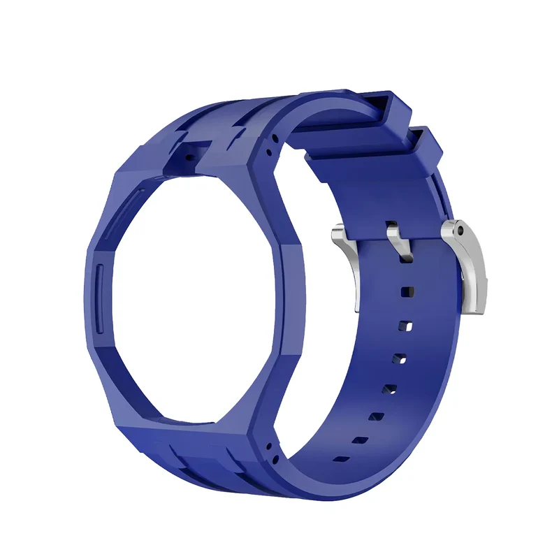 Swatch Royal Pop Silikon Armband - 12 Uhr (Dunkelblau)