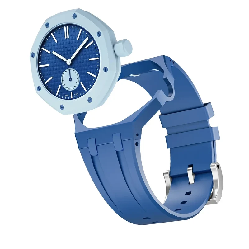 Swatch Royal Pop Silikon Armband - 3 Uhr (Dunkelblau)