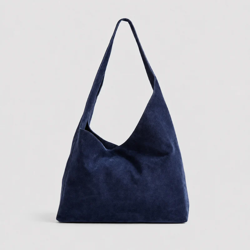 Weiche Wildleder Schlabber Schultertasche
