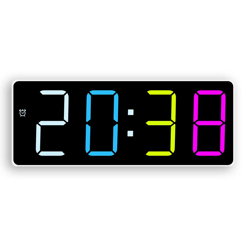 Digitale Wanduhr mit großem LED-Display Karnz