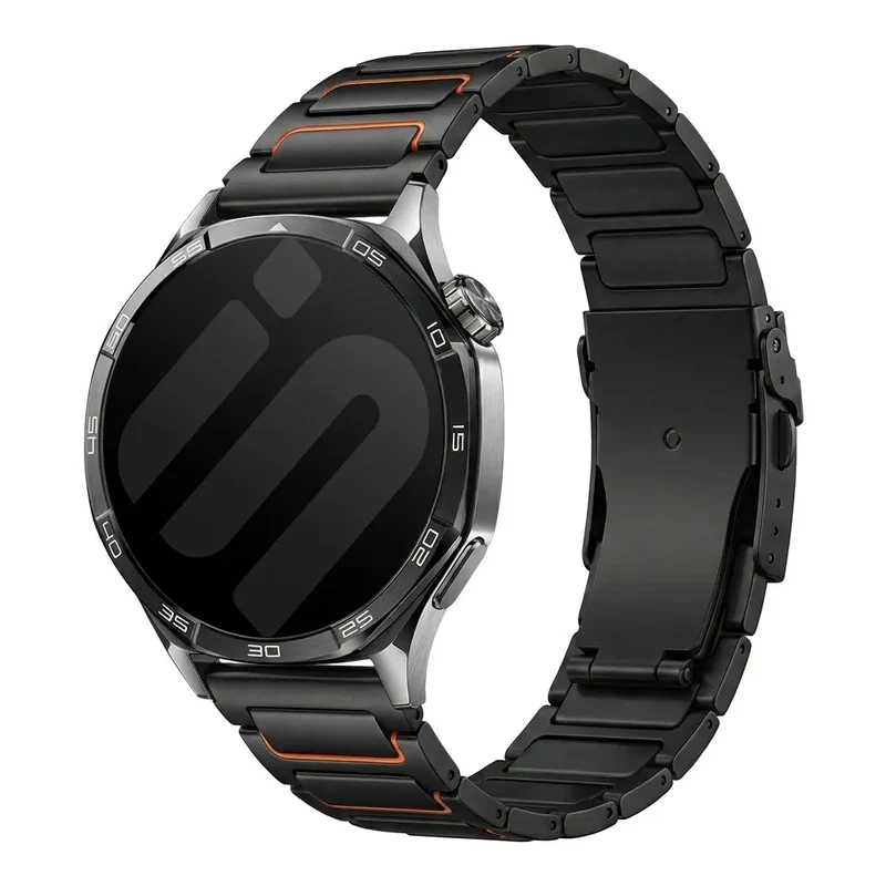 Coros Pace 4 Pro Turtle Titanarmband (Schwarz/Orange)