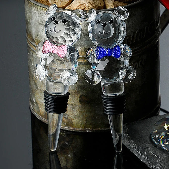 Metallic Flower Crystal Weingläser mit Dekanter Koffer Set | Karnz