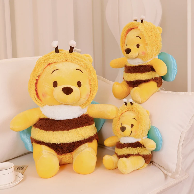 Plüschbär im Bienenkostüm Kuscheliger Kapuzenstofftier Karnz