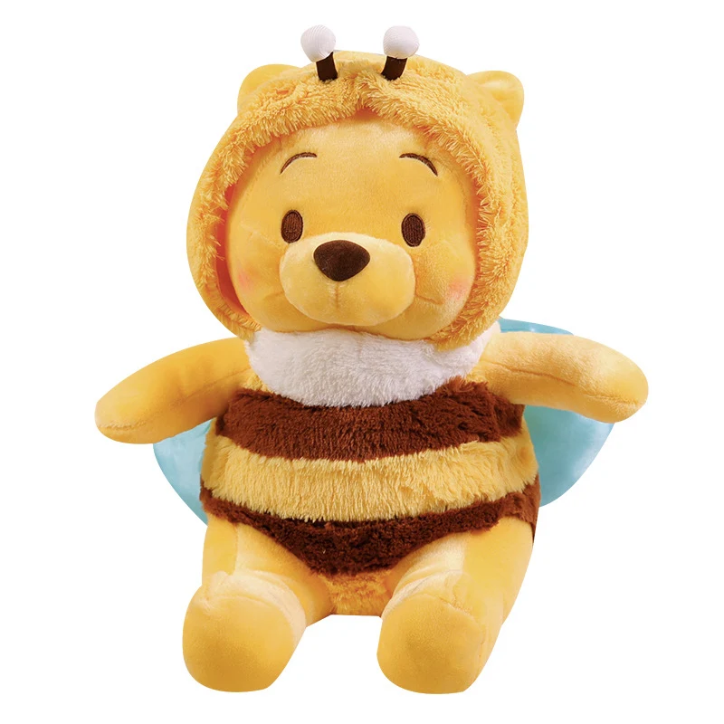 Plüschbär im Bienenkostüm Kuscheliger Kapuzenstofftier Karnz