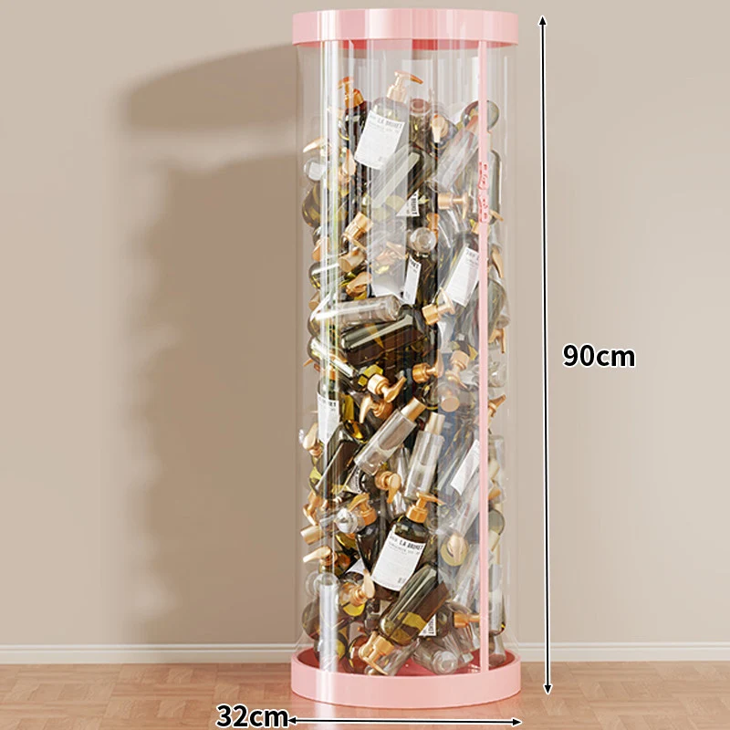 Hohe klare acryl vertikale Display-Zylinder für Mini-Parfüm- & Probeflaschen-Sammlung