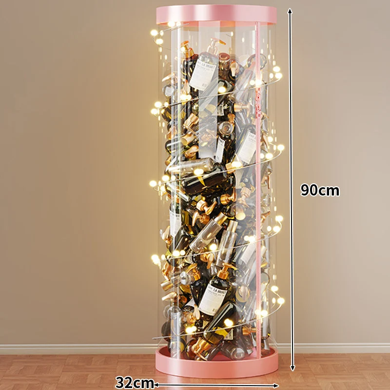 Hohe klare acryl vertikale Display-Zylinder für Mini-Parfüm- & Probeflaschen-Sammlung