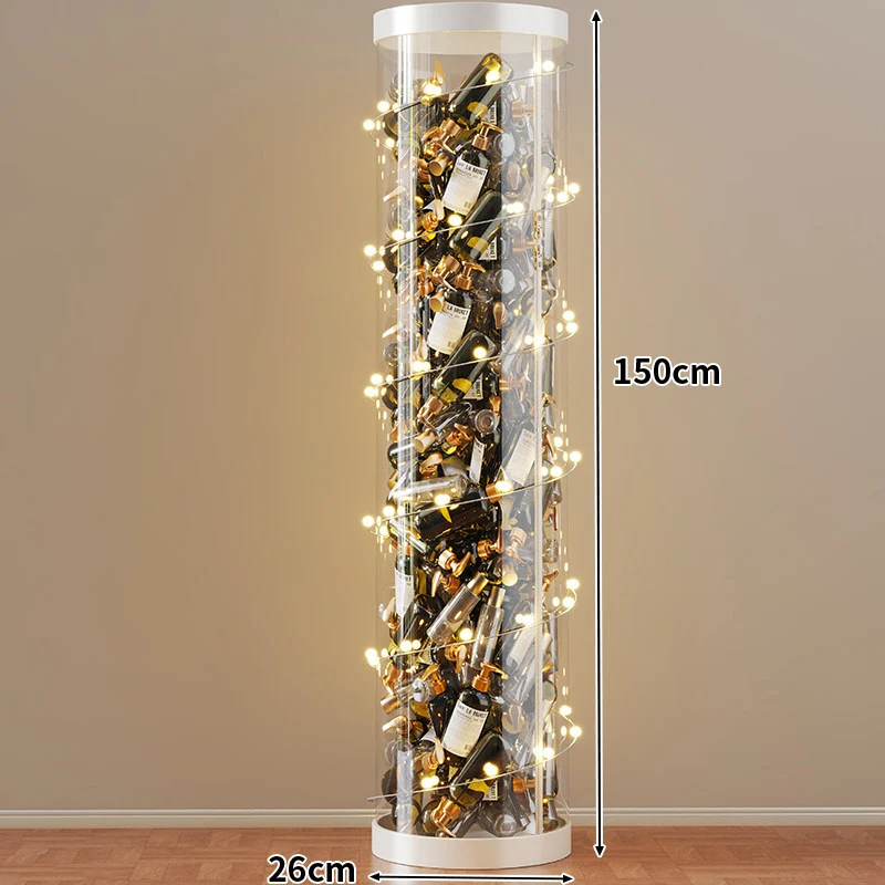 Hohe klare acryl vertikale Display-Zylinder für Mini-Parfüm- & Probeflaschen-Sammlung
