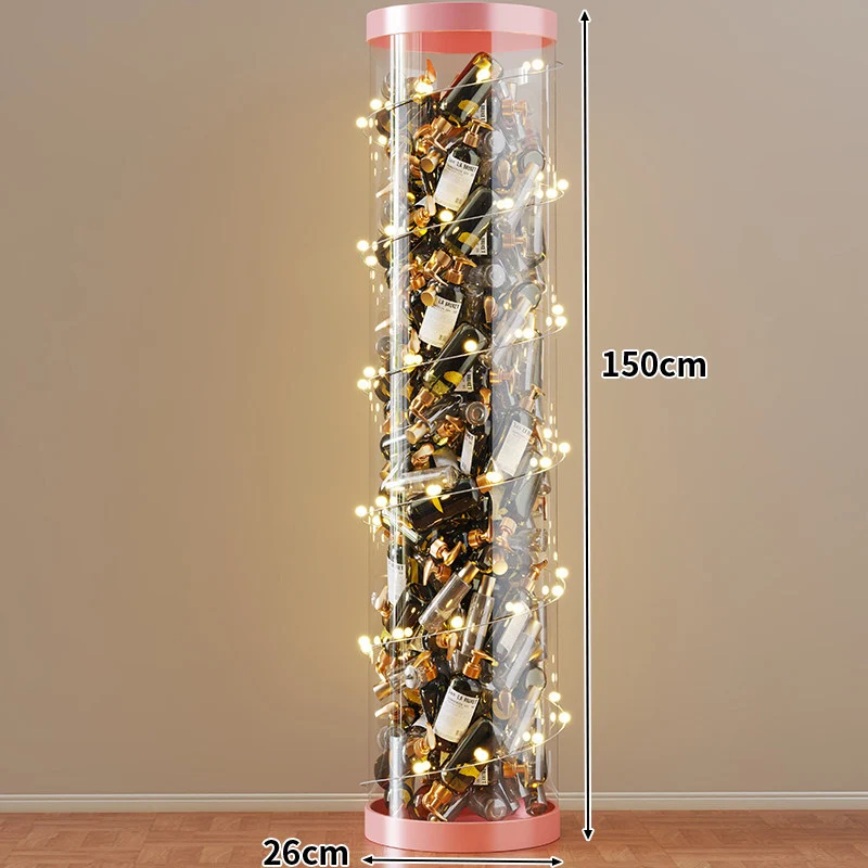 Hohe klare acryl vertikale Display-Zylinder für Mini-Parfüm- & Probeflaschen-Sammlung