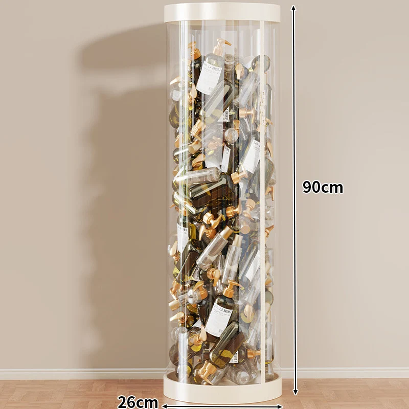 Hohe klare acryl vertikale Display-Zylinder für Mini-Parfüm- & Probeflaschen-Sammlung