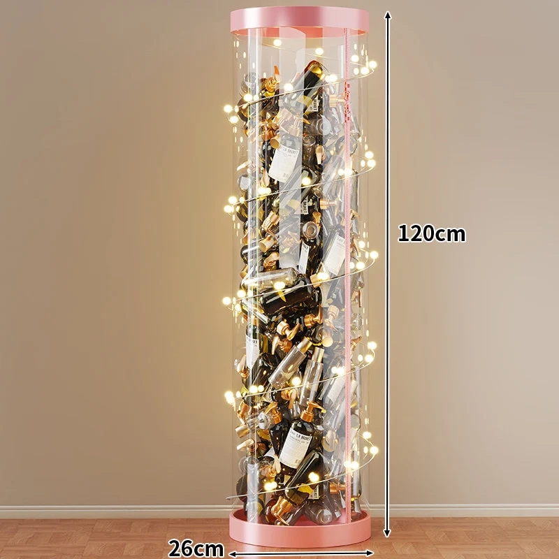 Hohe klare acryl vertikale Display-Zylinder für Mini-Parfüm- & Probeflaschen-Sammlung